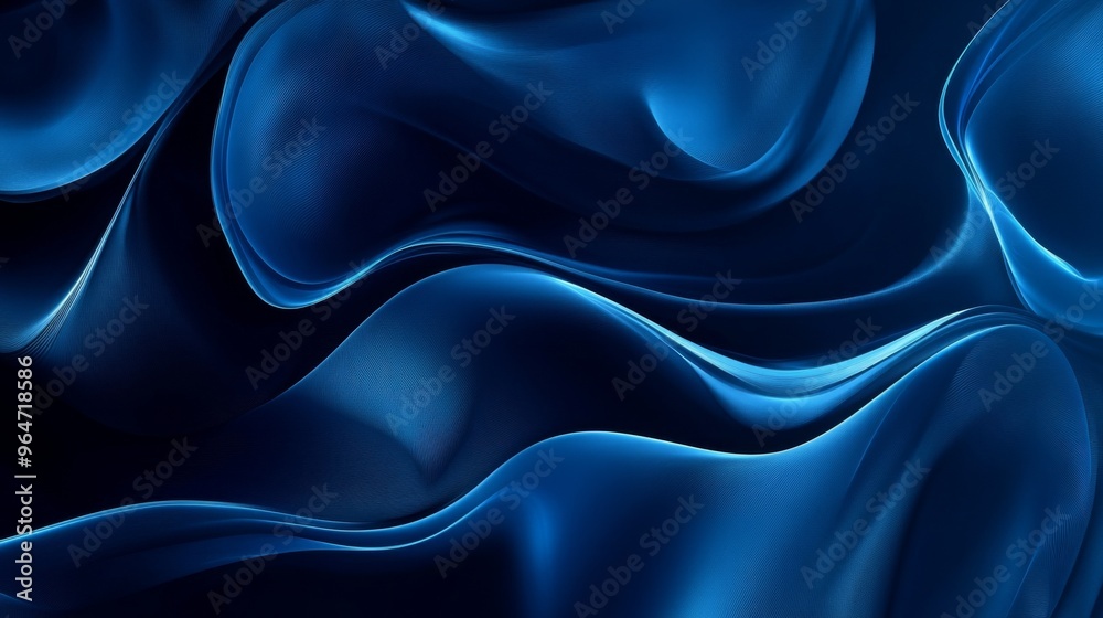 Obraz premium Abstract Blue Waves