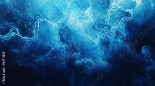 Blue Abstract Ocean Waves