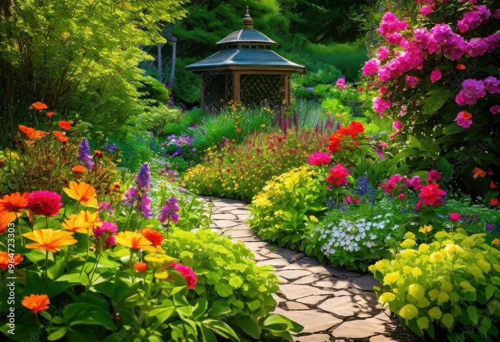 vibrant gardens featuring diverse plant arrangements lush colorful harmonious landscape designs, flowers, plants, landscaping, foliage, blooms, colors vibrant gardens featuring diverse plant arrangements lush colorful harmonious landscape designs, flowers, plants, landscaping, foliage, blooms, colors