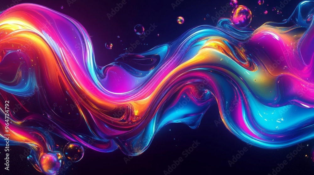 Vibrant Colorful Swirl Abstract Vibrant Colorful Swirl Abstract