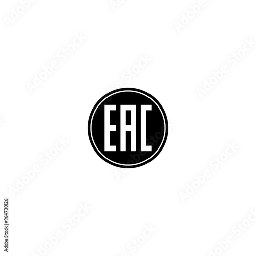 EAC sign Icon isolated on white background photo