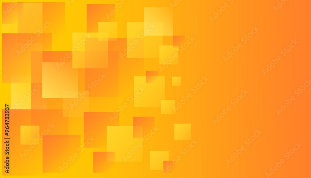 Abstract wallpaper design with squares in orange and yellow colours. . Abstract wallpaper design with squares in orange and yellow colours. .