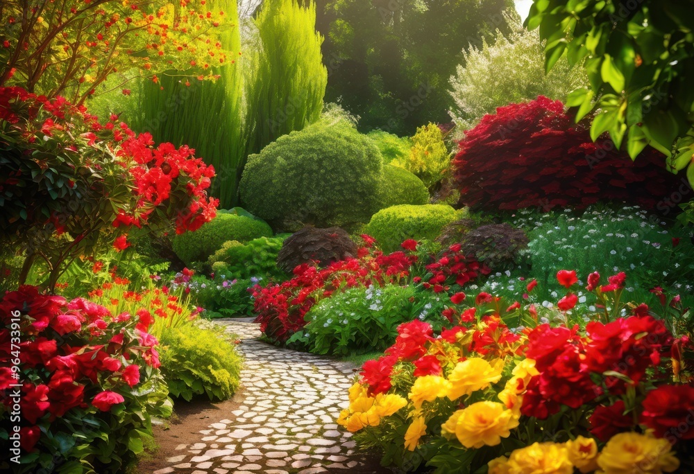 vibrant garden paths winding through bright floral displays lush greenery colorful blooms, flowers, landscape, blossoms, nature, plants, beauty, colors vibrant garden paths winding through bright floral displays lush greenery colorful blooms, flowers, landscape, blossoms, nature, plants, beauty, colors