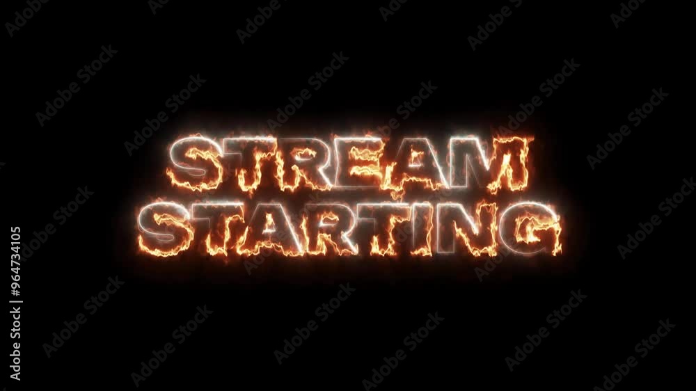Fire seamless stream starting Fire seamless stream starting