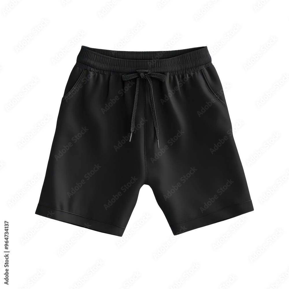 Stylish black shorts made from soft fabric, ideal for casual outings, exercise, or lounging in comfort during warmer days. Stylish black shorts made from soft fabric, ideal for casual outings, exercise, or lounging in comfort during warmer days.