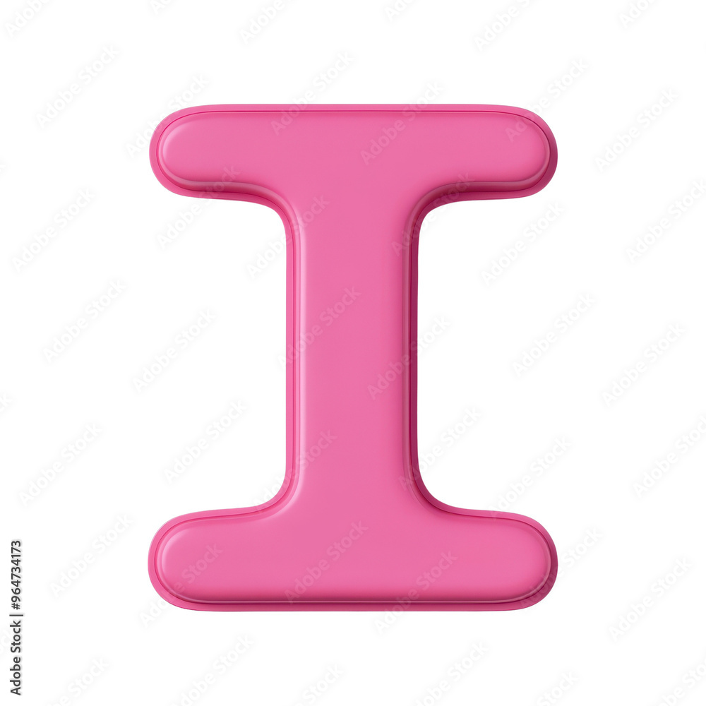 Stylish pink letter 'I' design, perfect for creative projects, branding, or educational materials. Vibrant and eye-catching. Stylish pink letter 'I' design, perfect for creative projects, branding, or educational materials. Vibrant and eye-catching.