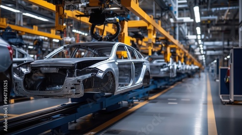 Innovative Automotive Production: A Glimpse into the Future of Car Manufacturing Lines in Action Today