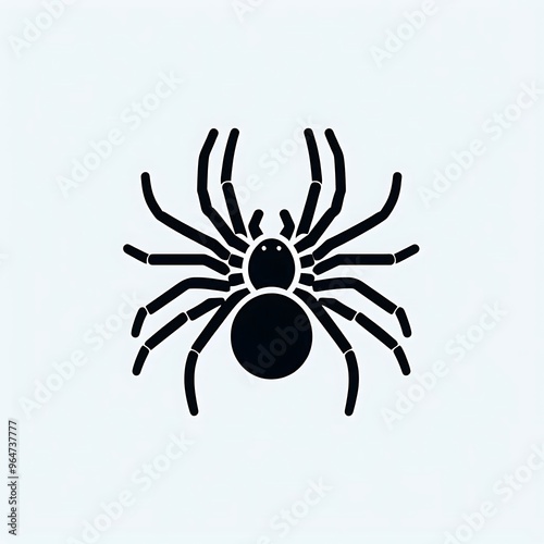 Spider, flat illustration for graphics resource of insects, bug, and pests 