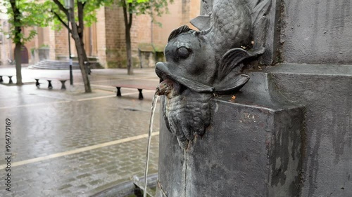 Old Stone Water Fountain