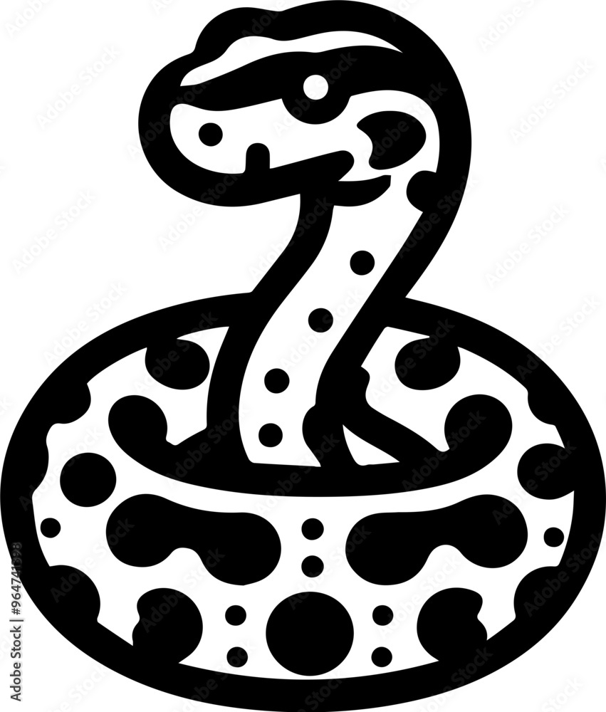 Fototapeta premium Carpet Python icon.