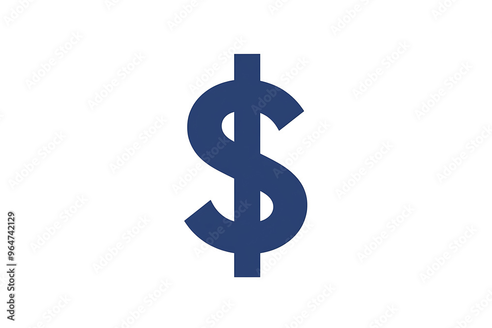 A simple and clean dollar symbol icon ($) designed in a minimalist style A simple and clean dollar symbol icon ($) designed in a minimalist style