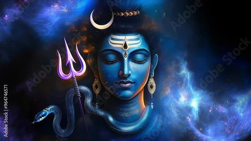 A video on God Shiva presents the majestic deity in various forms, from his meditative