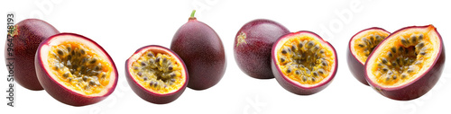 passion fruit isolated on a transparent background. photo