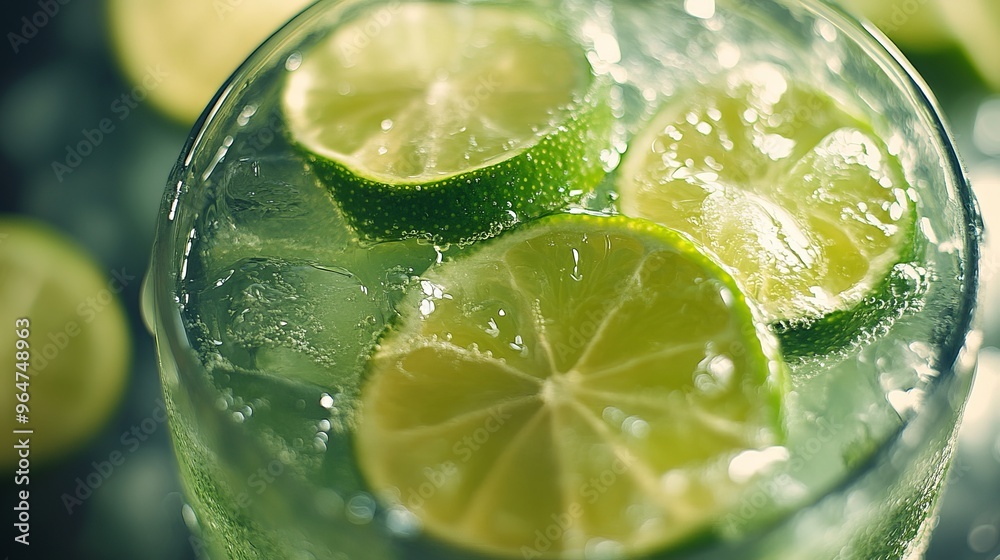 A refreshing drink made with blended limes and syrup. A refreshing drink made with blended limes and syrup.