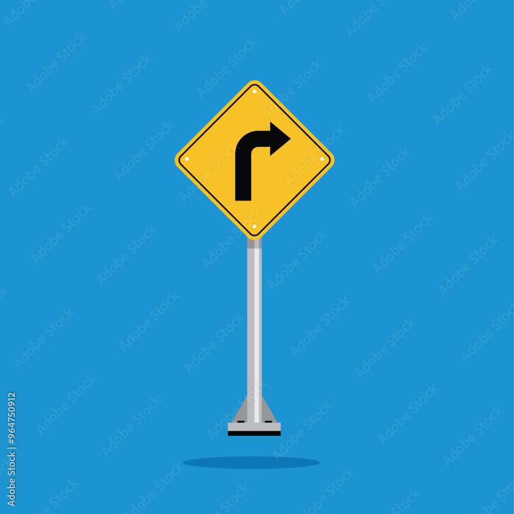 road sign icon, road ahead curves side on yellow rhombus board. suitable for poster use and web icon road sign icon, road ahead curves side on yellow rhombus board. suitable for poster use and web icon