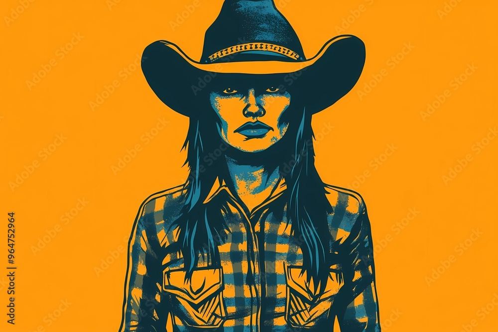 background image of a cowboy woman, western illustration style, western. background image of a cowboy woman, western illustration style, western.