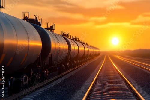 Crude Oil Tank Truck and Train | Large-Scale Petroleum Transport for Global Energy Supply photo