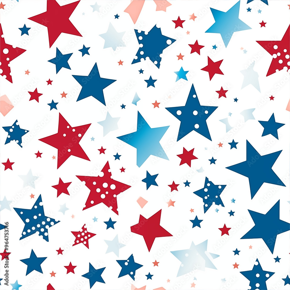 Colorful stars pattern in a playful and festive style for backgrounds with copy space Colorful stars pattern in a playful and festive style for backgrounds with copy space