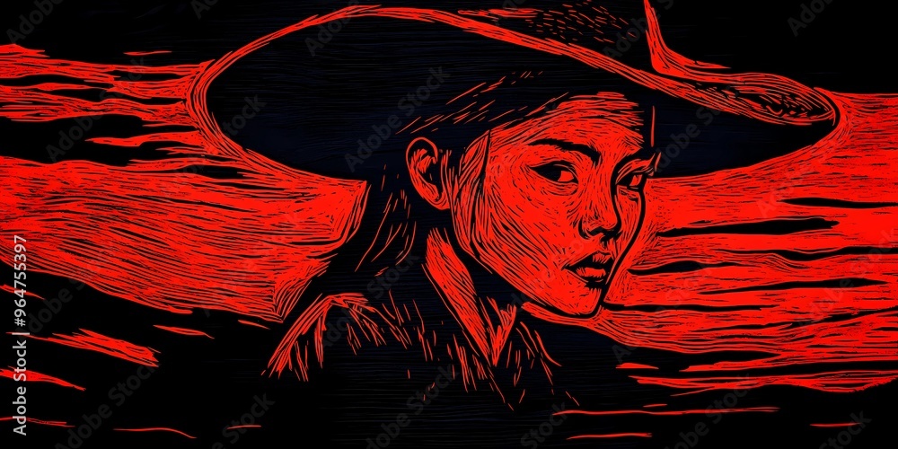 background image of a cowboy woman, western illustration style, western. background image of a cowboy woman, western illustration style, western.