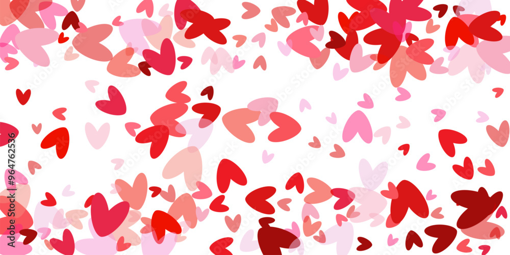 Flower petal in shape of heart confetti for Women's Day Flyers, invitation, posters, brochure, banners, voucher design template Flower petal in shape of heart confetti for Women's Day Flyers, invitation, posters, brochure, banners, voucher design template