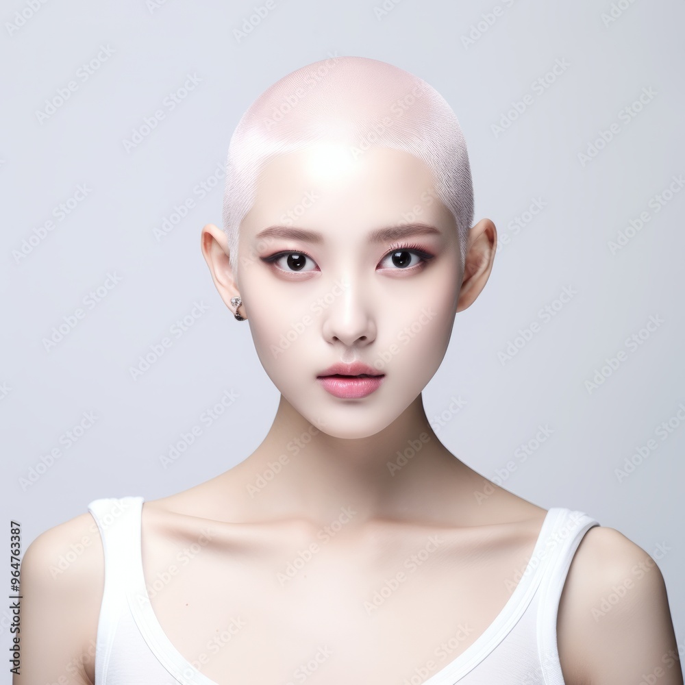 Beautiful Headless Female Portraits on White Background for Animation Mapping