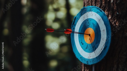 Precision Target with Arrow