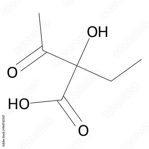 2-ethyl-2-hydroxy-3-keto-butyric acid