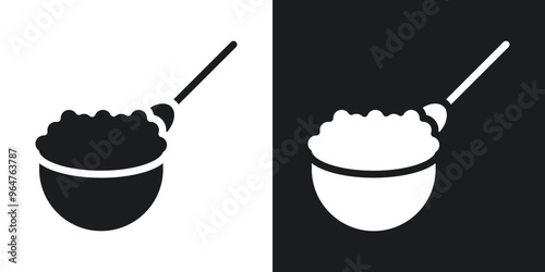 Cereal solid filled icons