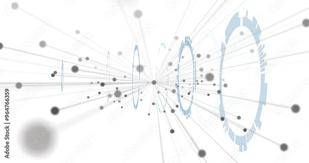 Animation of network of connections over scopes scanning Animation of network of connections over scopes scanning