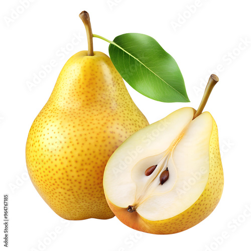 pear  isolated on transparent background png photo