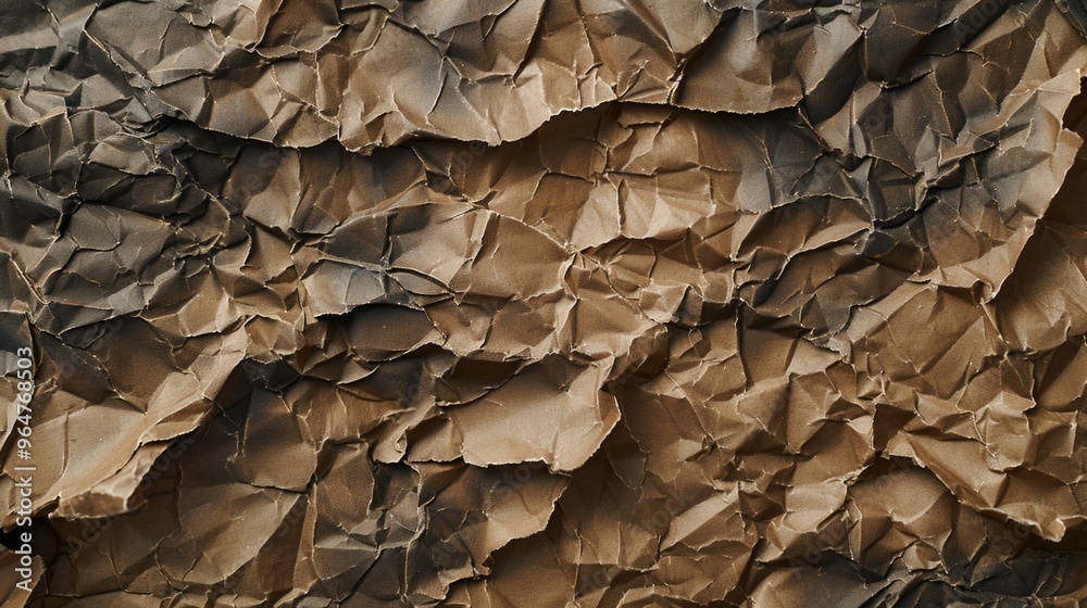 Close-up shot of a rough, brown paper surface Close-up shot of a rough, brown paper surface