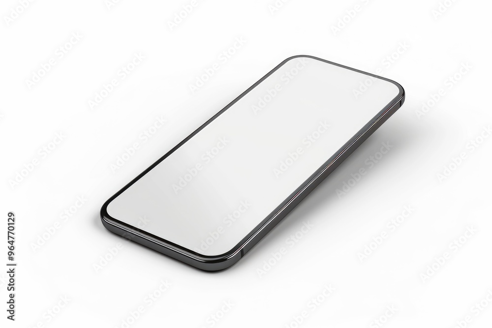 A close-up of a black and white phone on a white surface A close-up of a black and white phone on a white surface