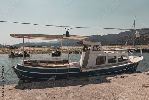 Touristic boats at Birds Sanctuary, Demre, Turkey