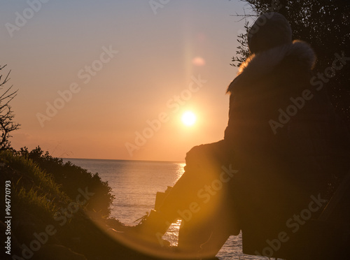 sunset on the sea girlfriend 