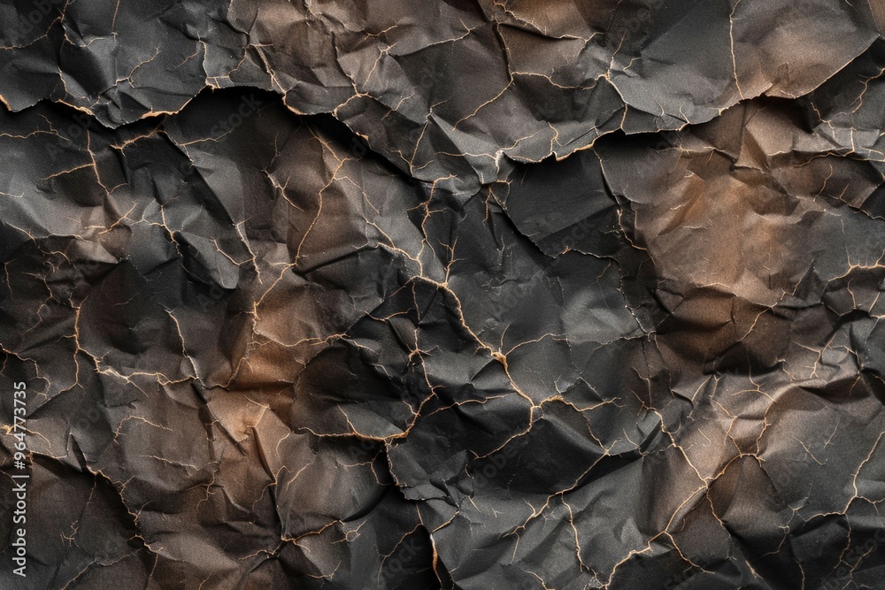 A detailed shot of a small section of black paper A detailed shot of a small section of black paper