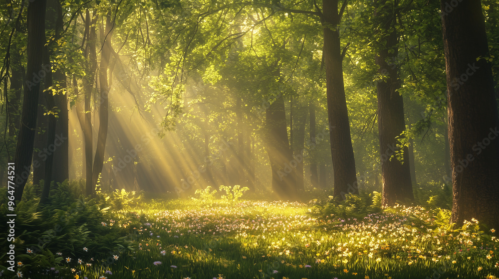 Fototapeta premium spring forest