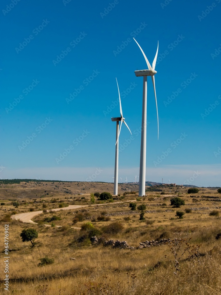 Campo de aerogeneradores de energía eólica. Campo de aerogeneradores de energía eólica.