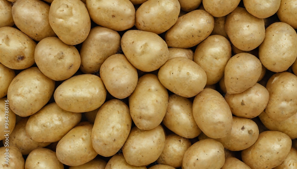 Pile of fresh raw potatoes.Potato Background. Pile of fresh raw potatoes.Potato Background.