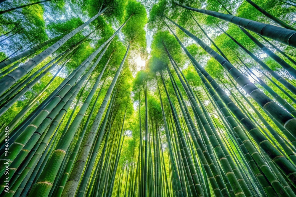 Explore the serene beauty of a summer bamboo forest in Japan. Generative AI Explore the serene beauty of a summer bamboo forest in Japan. Generative AI