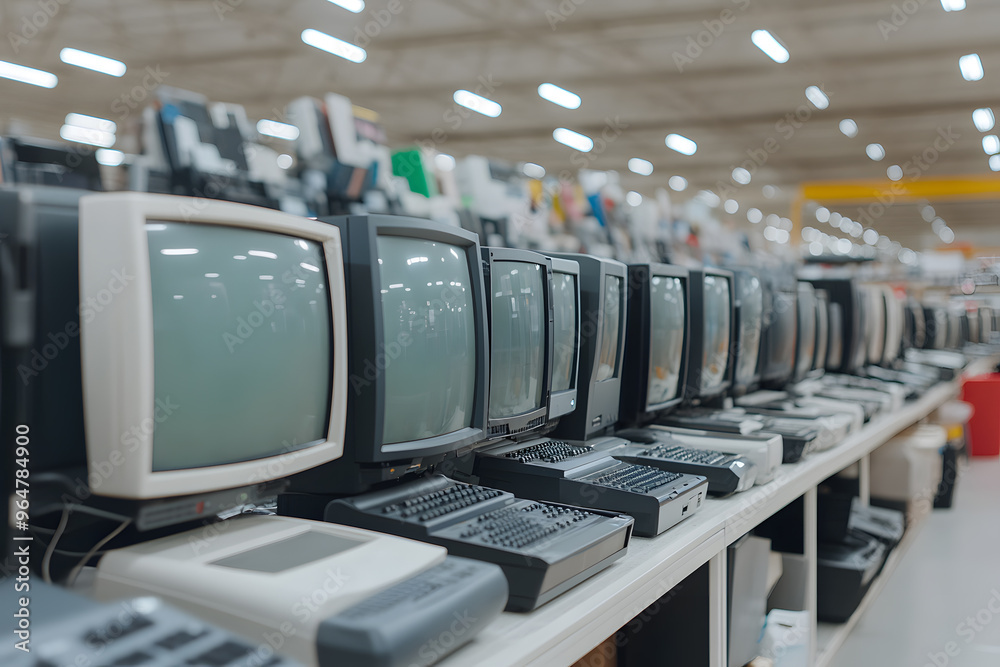 Fototapeta premium Electronics Recycling and Recovery Programs | Sustainable E-Waste Management for Environmental Protection