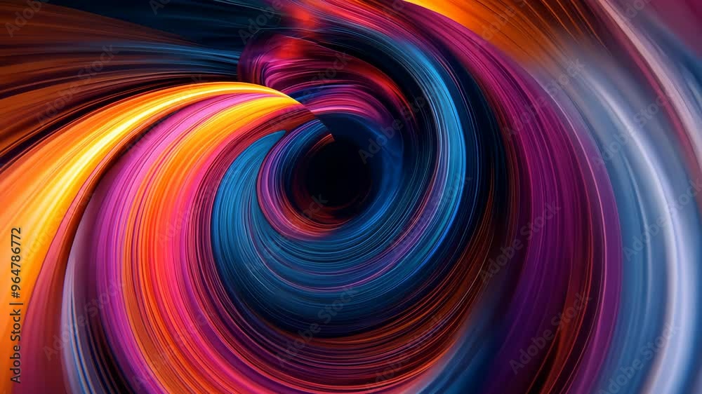 Abstract swirl of vibrant colors in motion Abstract swirl of vibrant colors in motion