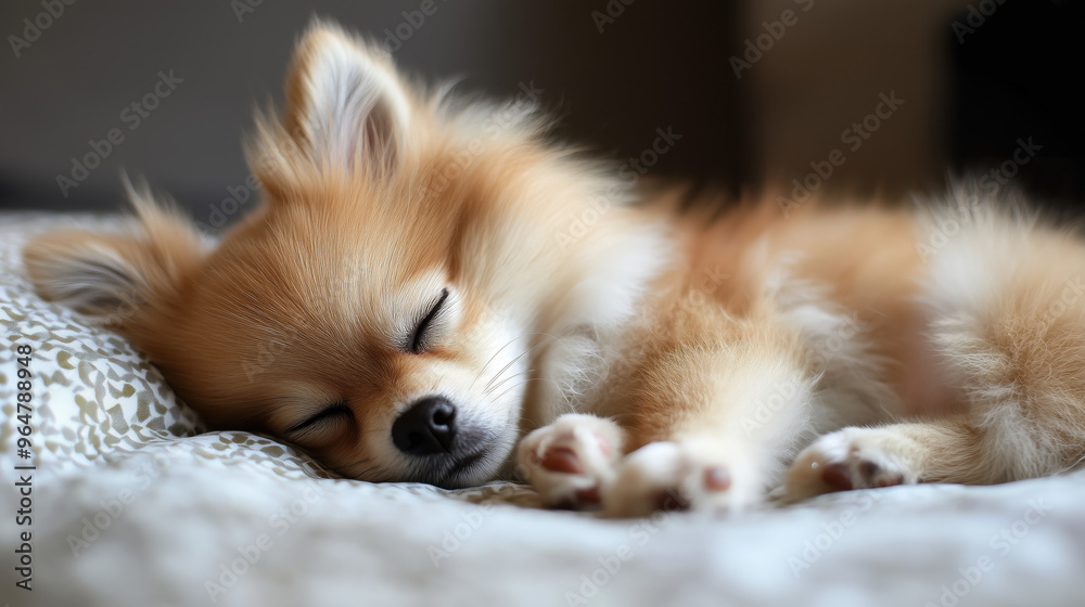 pomeranian dog sleeping pomeranian dog sleeping