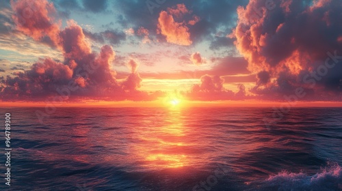 Sunset over the Ocean