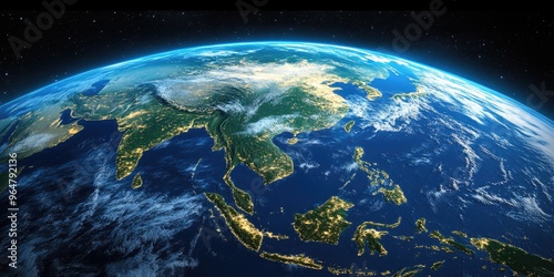 Asia from Space