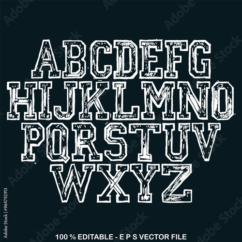 Classic college font. Vintage sport font in american style for football, baseball or basketball logos and t-shirt. Athletic department typeface, varsity style font.