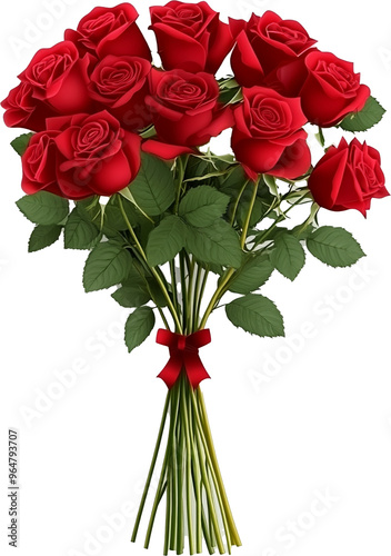 bouquet of red roses