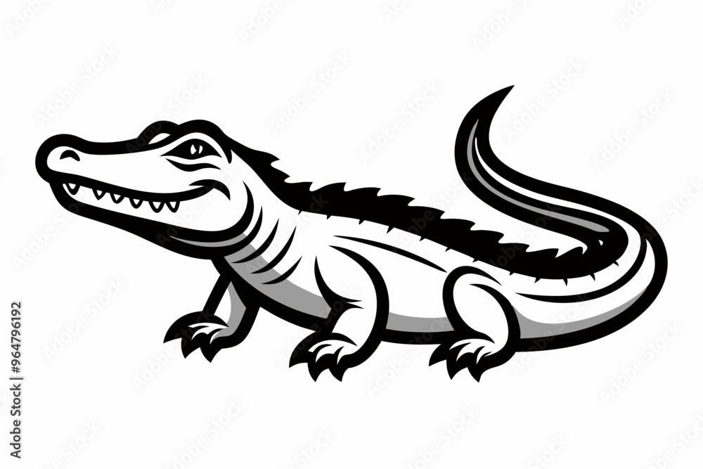 Obraz premium Creative Animal Icon silhouette vector style with background