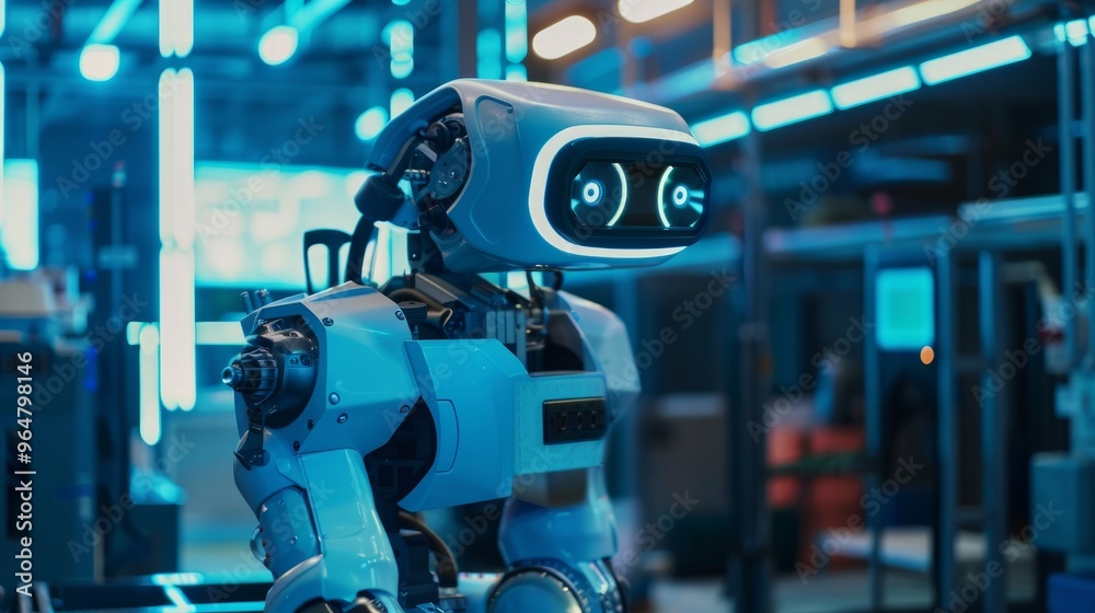 smart robot in manufacturing industry for industry 4.0 and technology ...