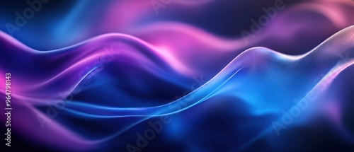 Abstract Wavy Texture with Blue and Pink Hues