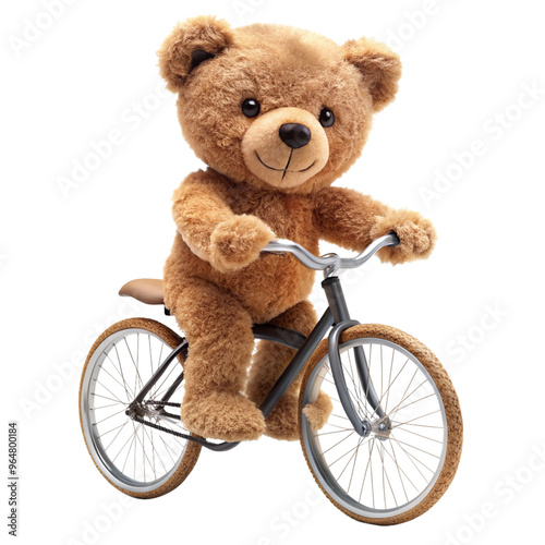 Adorable Bear on a Bicycle